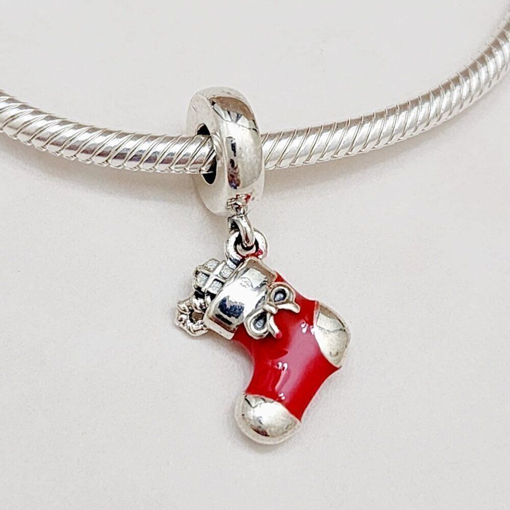Pandora Festive Stocking Dangle Charm